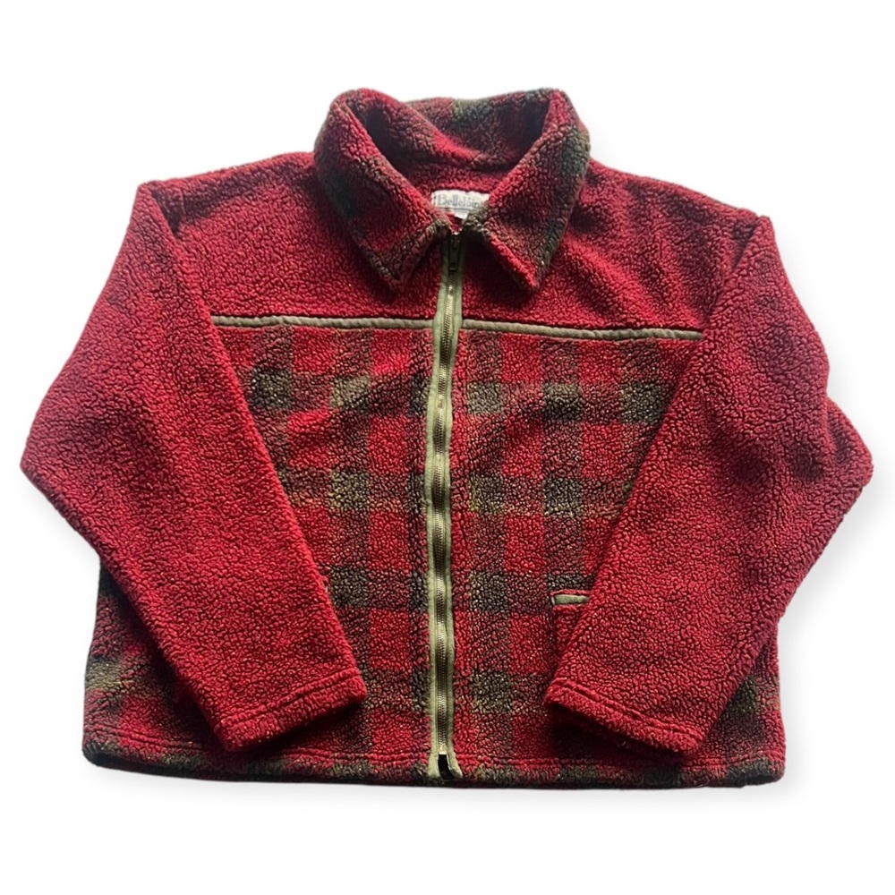 Vintage Plaid Fleece Zip Up